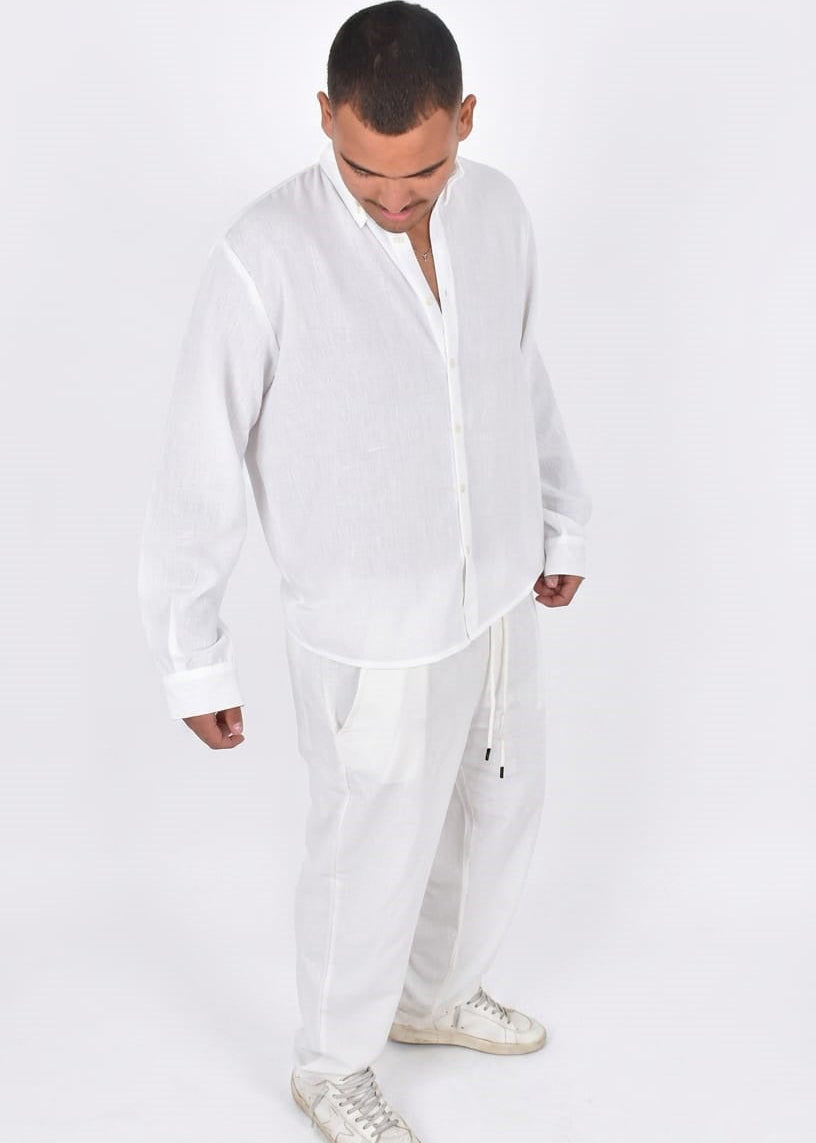 White Linen Pants