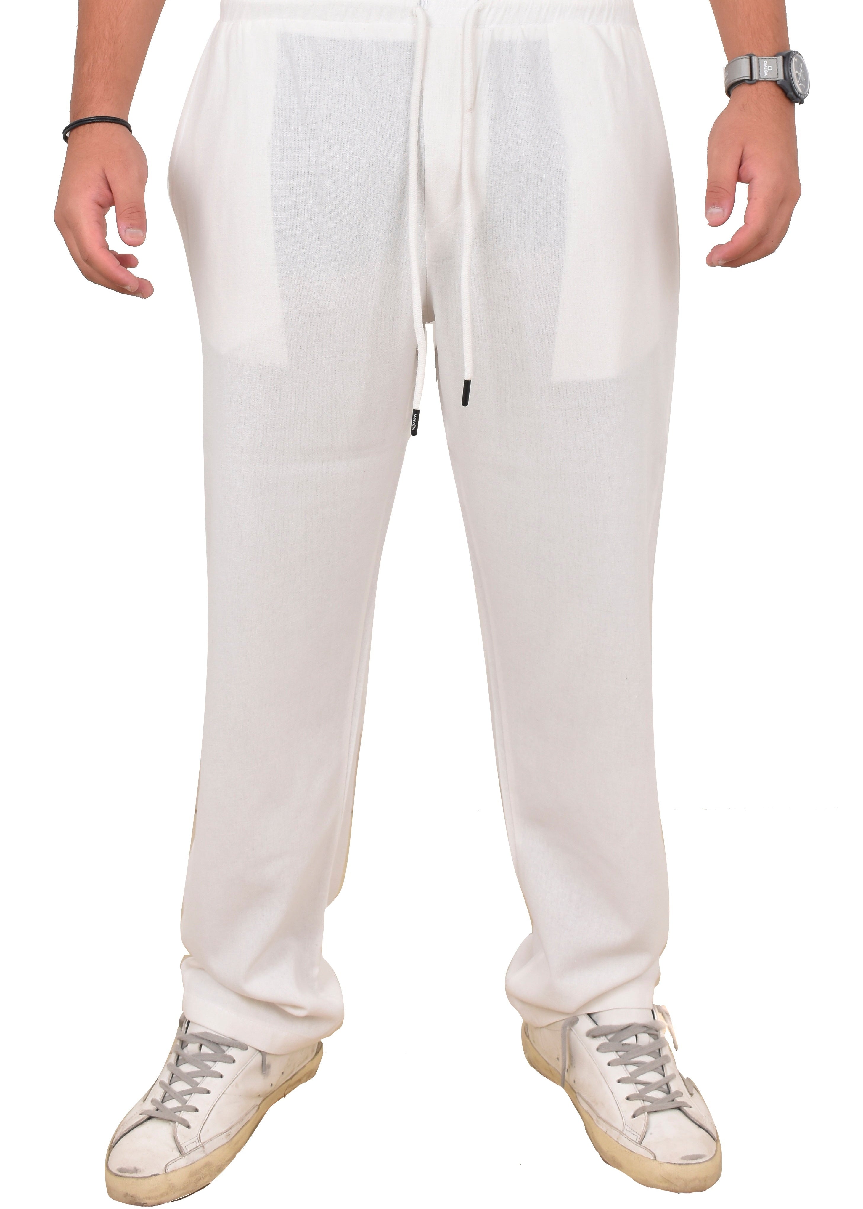 White Linen Pants