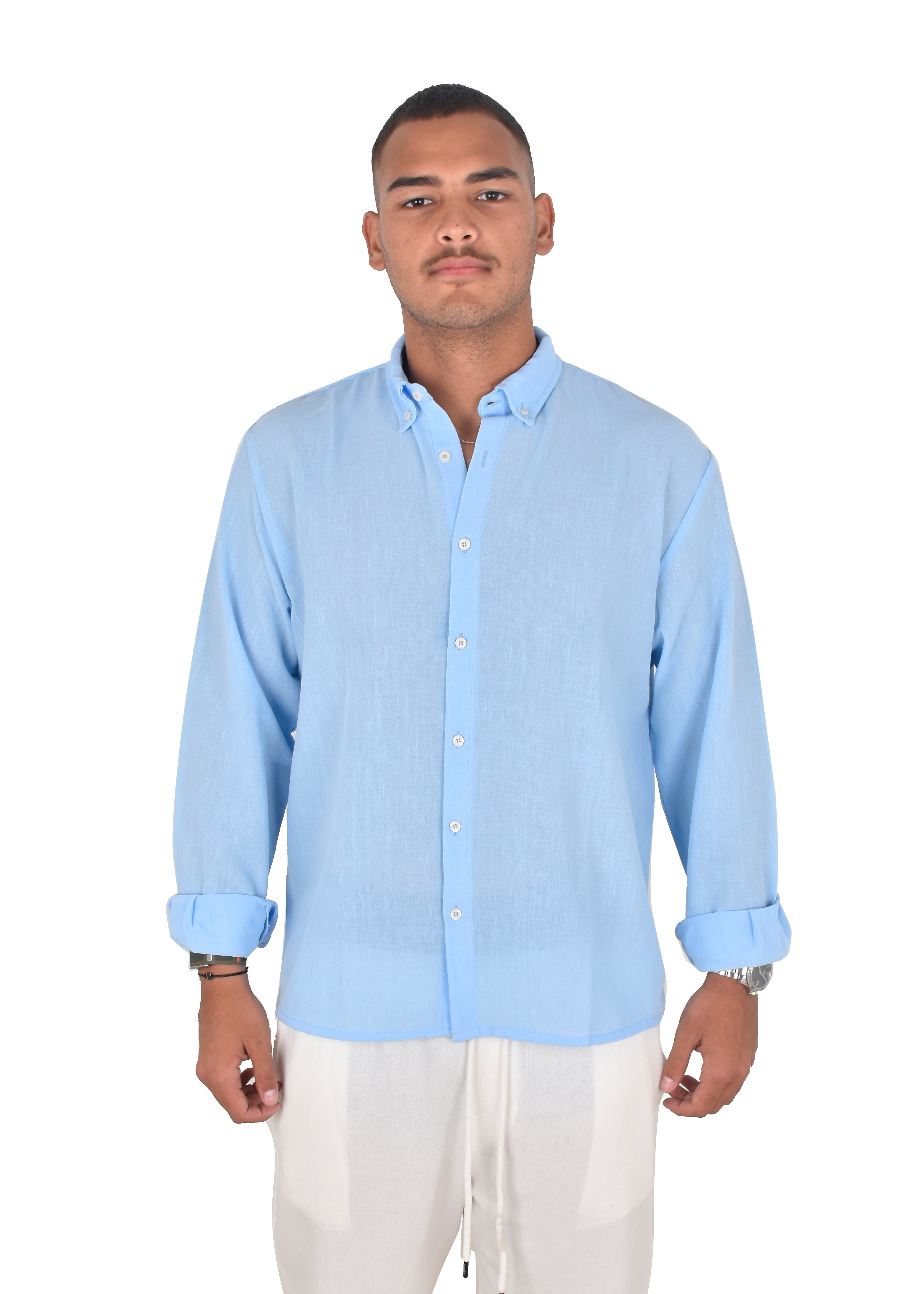 Blue Linen Shirt