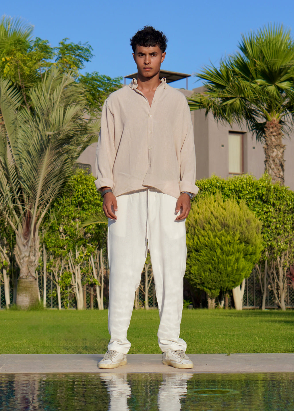 Beige Linen Shirt
