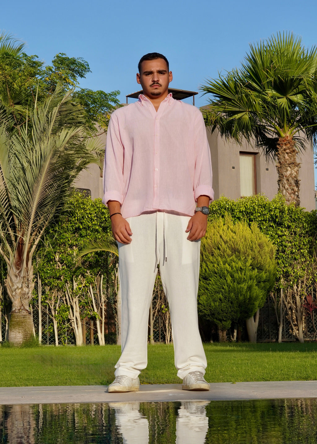Pink Linen Shirt
