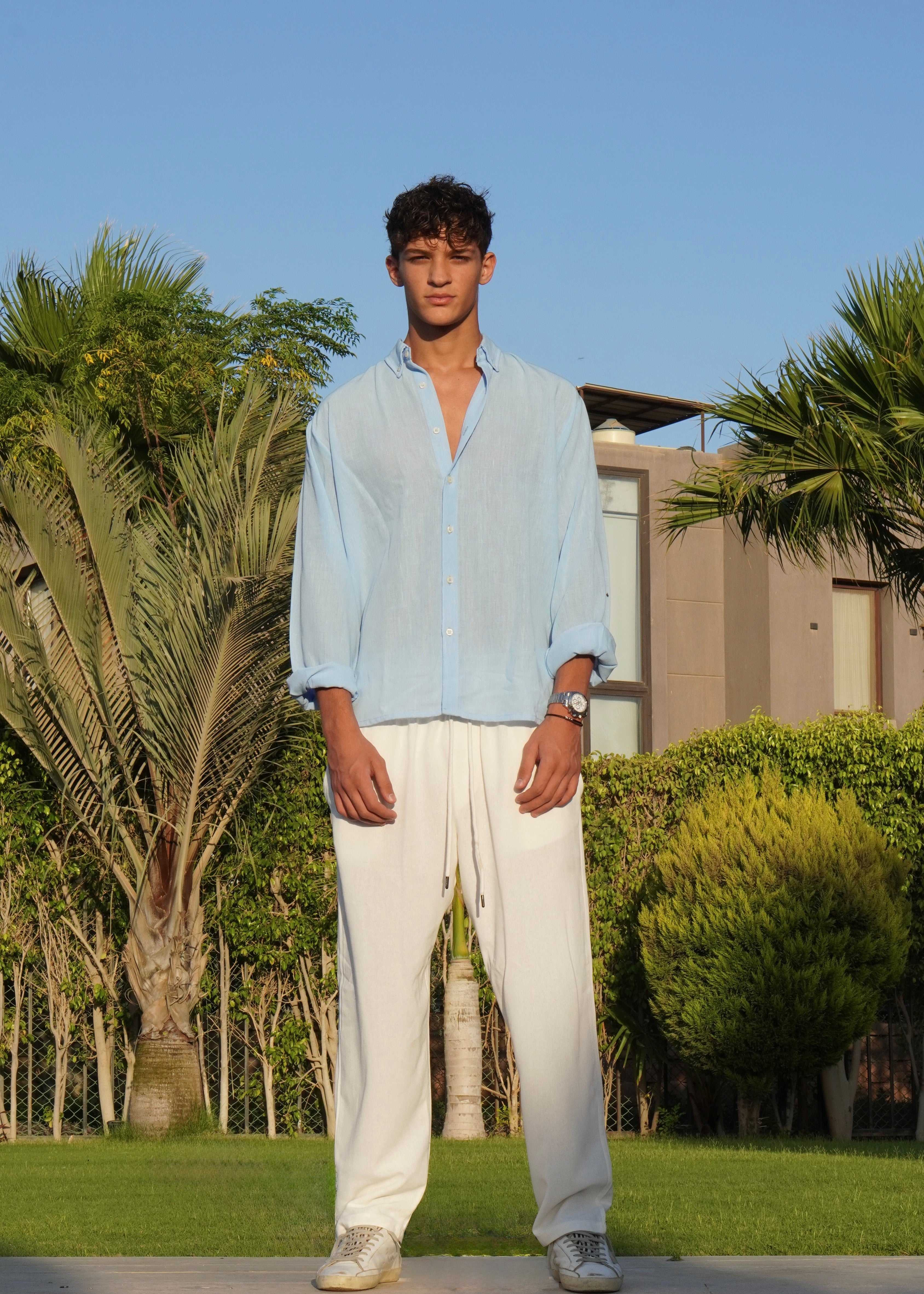 Blue Linen Shirt