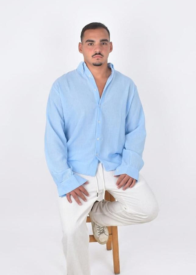 Blue Linen Shirt
